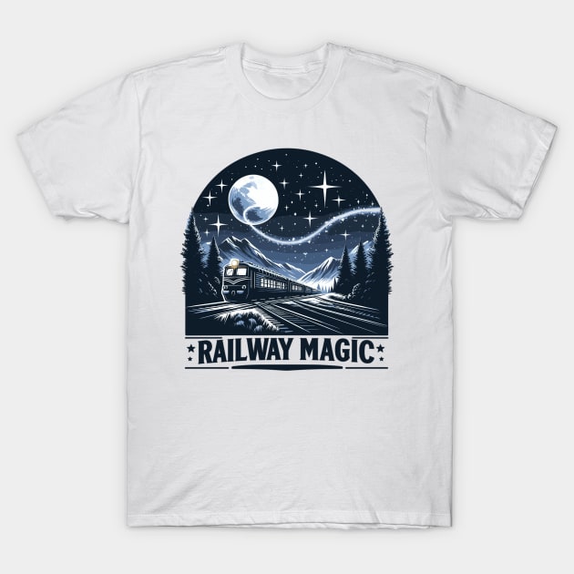 Railway T-Shirt by Vehicles-Art